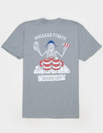 HAGGARD PIRATE Drinking Crew Mens Tee Primary Image