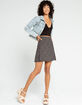 SKY AND SPARROW Floral Black Skater Skirt image number 4