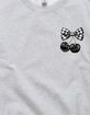 CHERRIES Gingham Bow Unisex Crewneck Sweatshirt image number 2