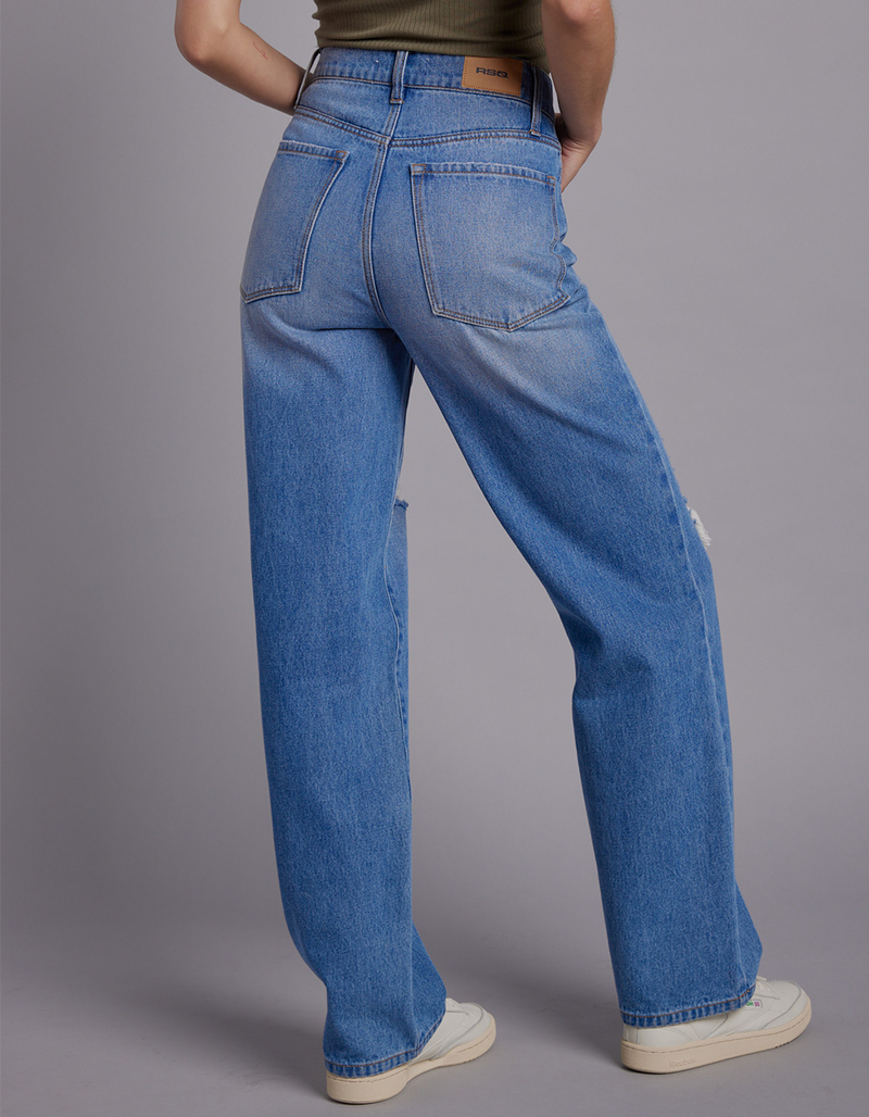 RSQ Womens High Rise Baggy Jeans image number 3