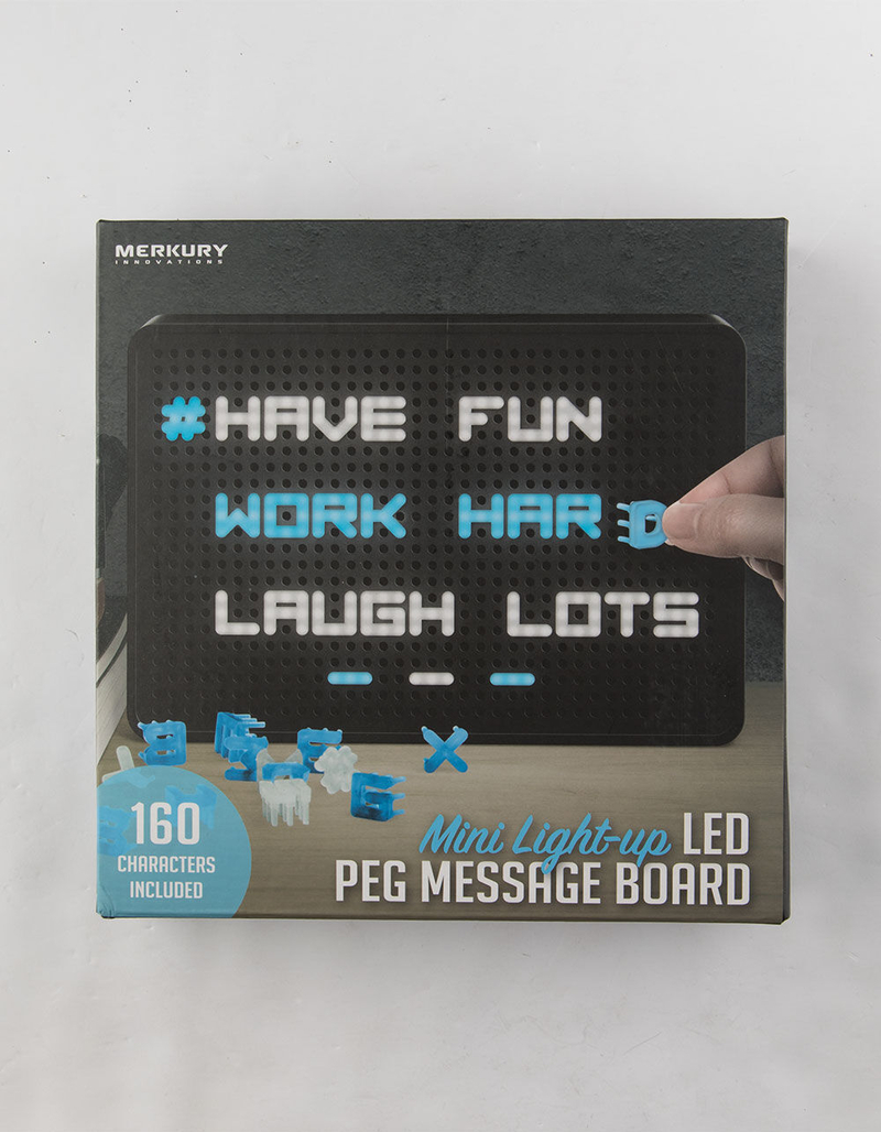 Mini Light Up LED Peg Message Board image number 0