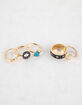 FULL TILT 5 Pack Moon And Evil Eye Ring Set image number 2
