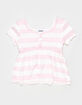 RSQ Girls Stripe Babydoll Top image number 2