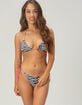 FULL TILT Zebra Print Triangle Bikini Top image number 4