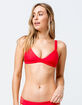 FULL TILT Trilet Red Bikini Top image number 1