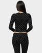 EDIKTED Daliya Polka Dot Long Sleeve Top image number 3