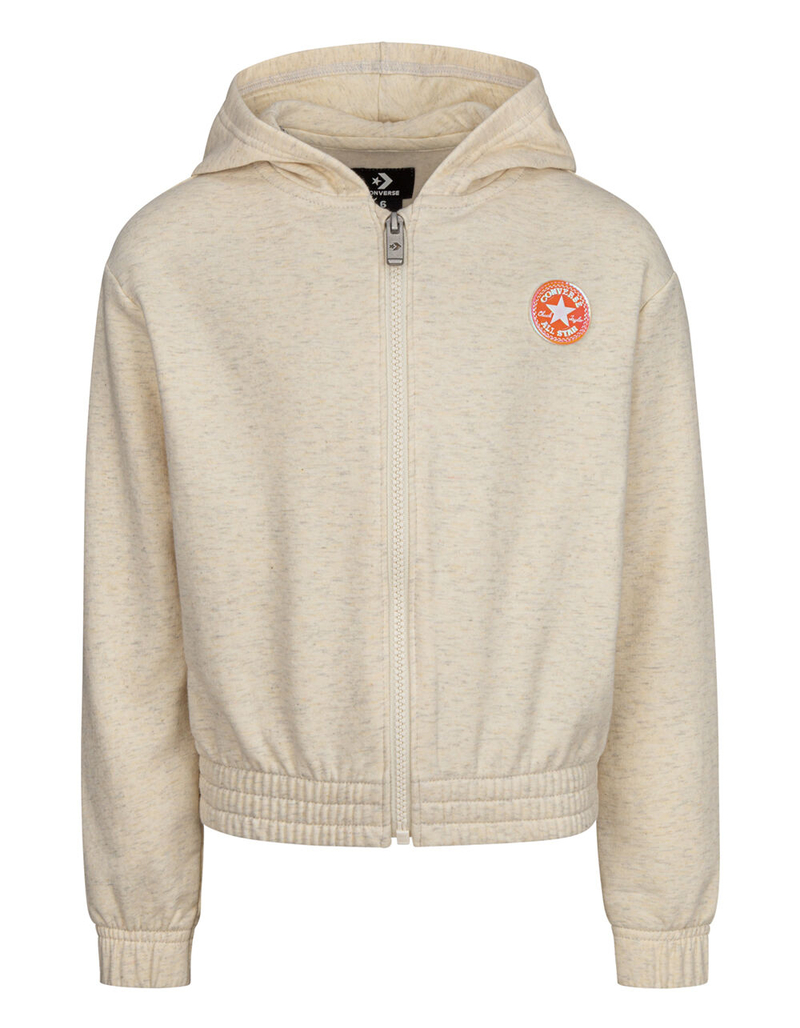 CONVERSE Girls Zipper Hoodie image number 3