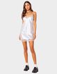 EDIKTED Century Lacey Satin Mini Dress image number 3