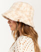 Plaid Sherpa Womens Bucket Hat image number 3