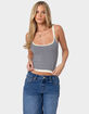 EDIKTED Saylor Striped Knit Tank Top image number 1