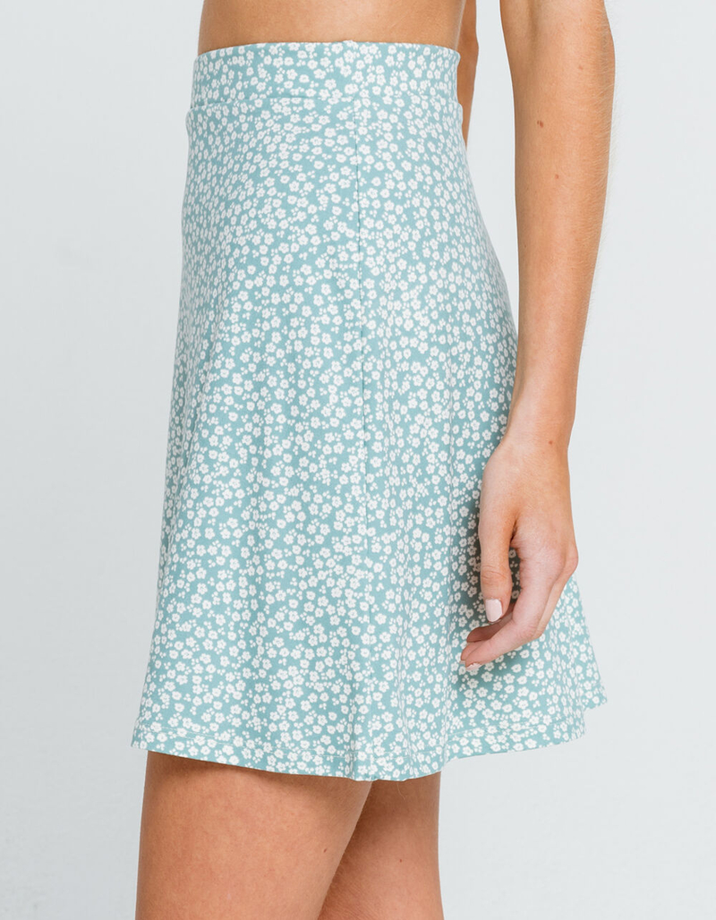 SKY AND SPARROW Floral Skater Skirt image number 1