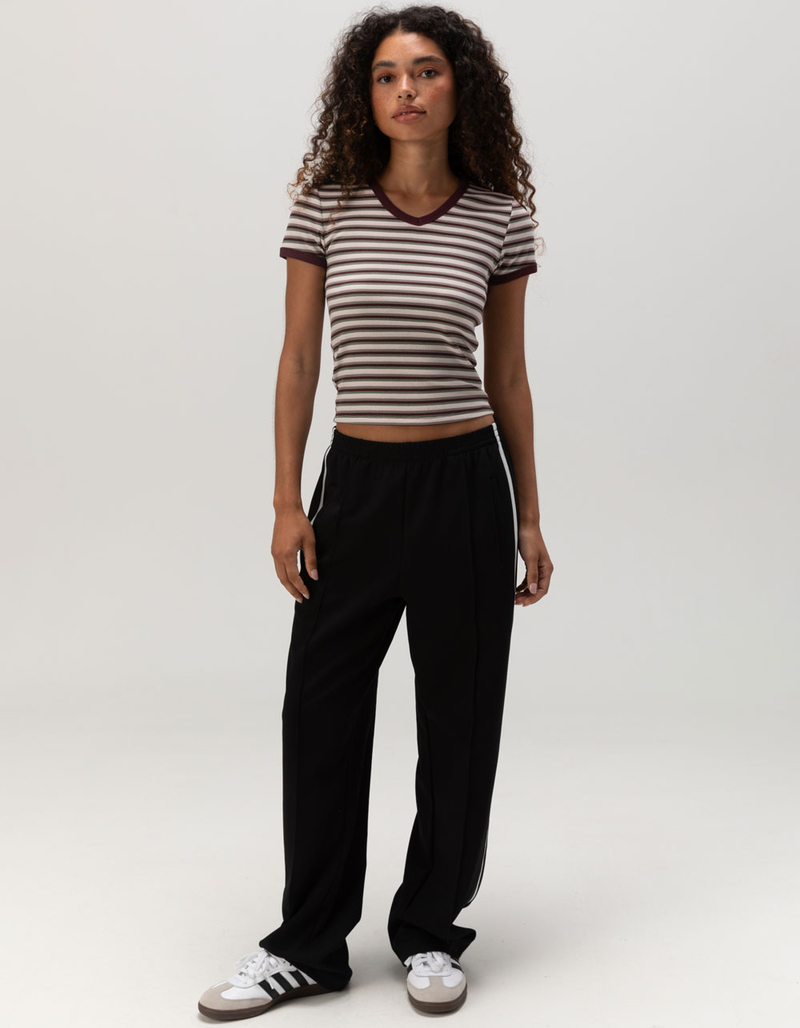 FULL TILT V-Neck Womens Baby Tee image number 1