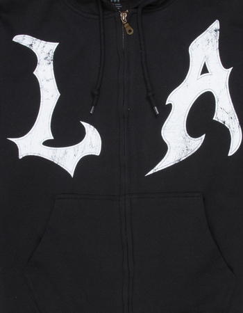 SAME GANG LA Grunge Mens Zip-Up Hoodie Alternative Image