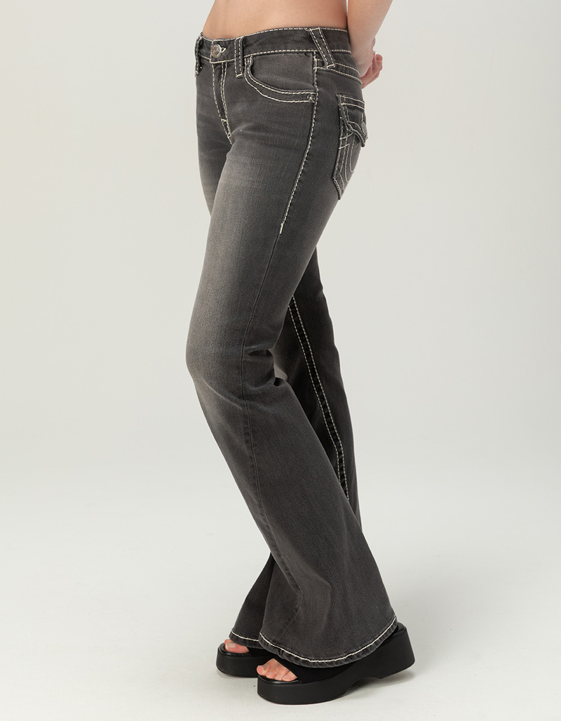 TRUE RELIGION Twisted Mid Rise Big T Womens Ultra Flare Jeans image number 3