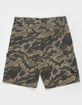RSQ Mens Loose Embroidered Twill Utility Shorts image number 2