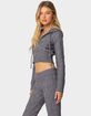 EDIKTED Ray Cable Knit Hooded Cardigan image number 3