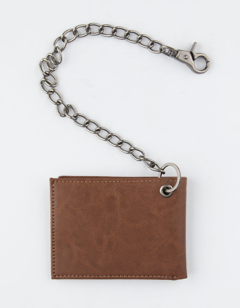 DICKIES Slimfold Tan Chain Wallet image number 1