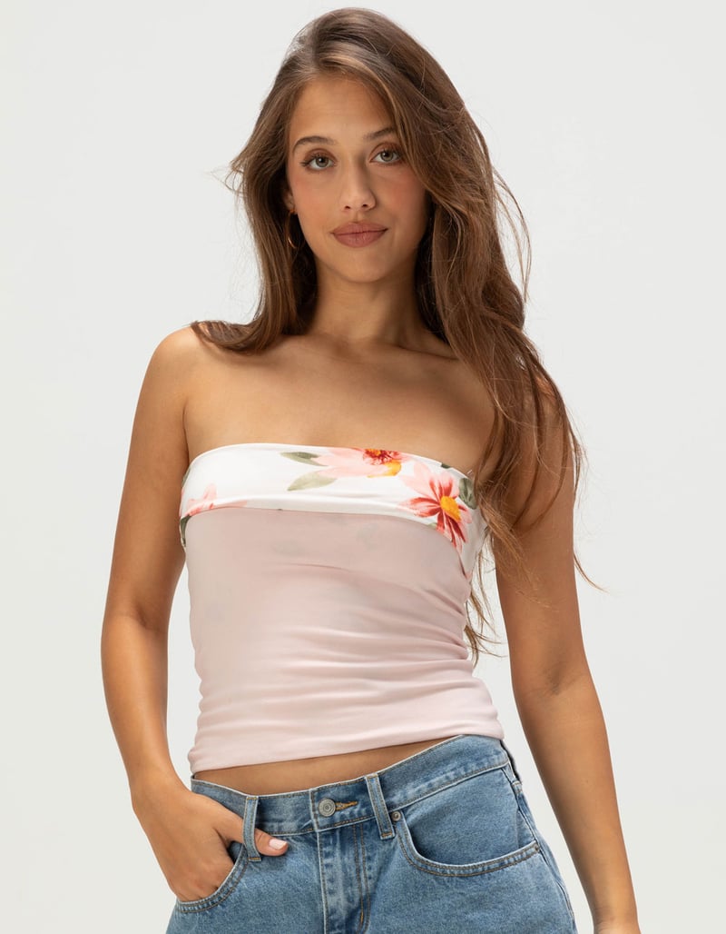 FULL TILT Womens Reversible Tube Top image number 0