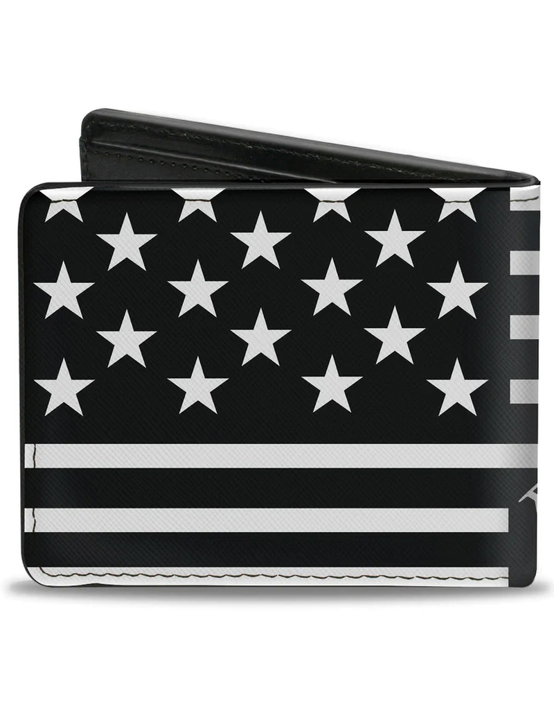BUCKLE-DOWN Americana Flag We The People Bifold Wallet image number 1
