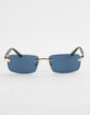 RSQ Rimless Rectangle Sunglasses image number 2