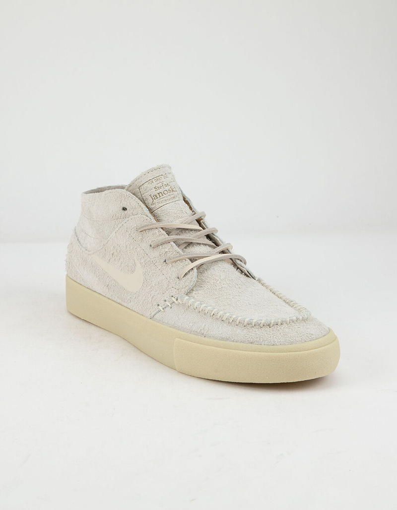 NIKE SB Zoom Janoski Mid Crafted Light Cream & Gold Beige Shoes image number 1