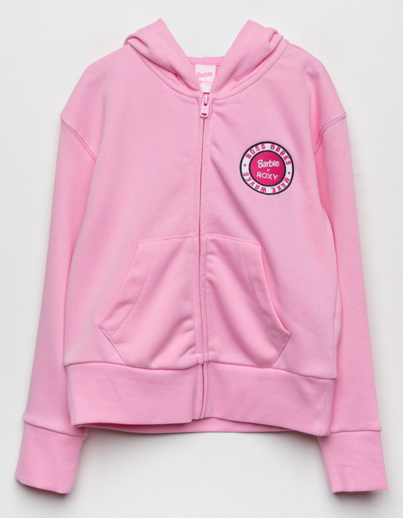 ROXY x Barbie Let Me In Girls Zip-Up Hoodie (Little Girls, Big Girls) image number 0