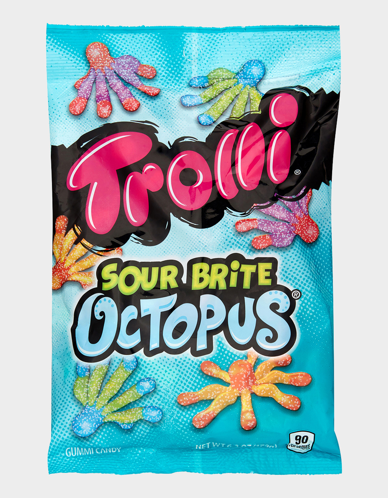 TROLLI Sour Brite Octopus Gummi Candy image number 0