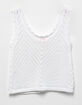 POOF Girls Crochet Button Tank Top image number 2