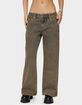 EDIKTED Petite Zahra Mud Wash Low Rise Jeans image number 1