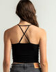 BOZZOLO Soft Rib Womens Black Cami image number 3