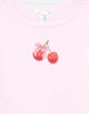 FULL TILT Girls Bow Cherry Tee image number 2