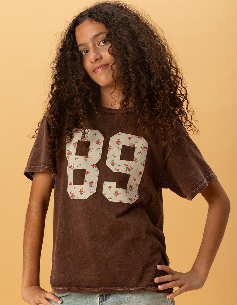 FULL TILT 89 Girls Ditsy Boyfriend Tee image number 0