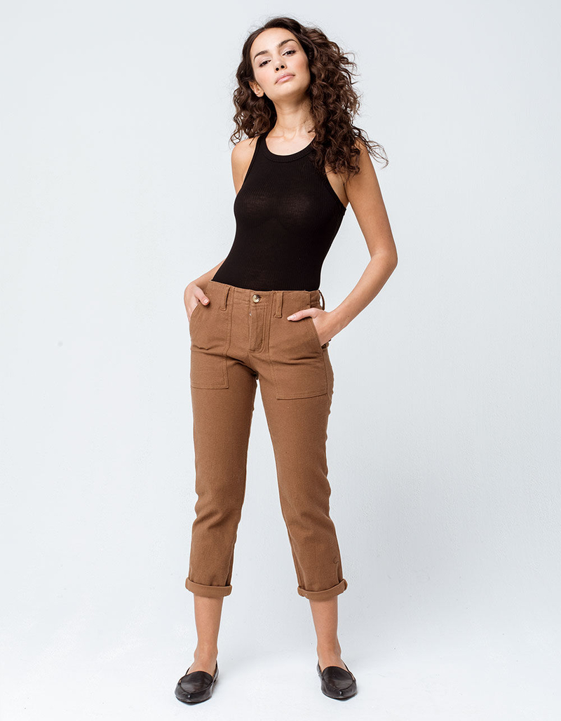 FULL TILT High Neck Tank Black Womens Bodysuit image number 3