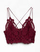 FREE PEOPLE Adella Dark Red Bralette image number 1