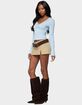 EDIKTED Mathilda Lacey Bell Sleeve Top image number 4