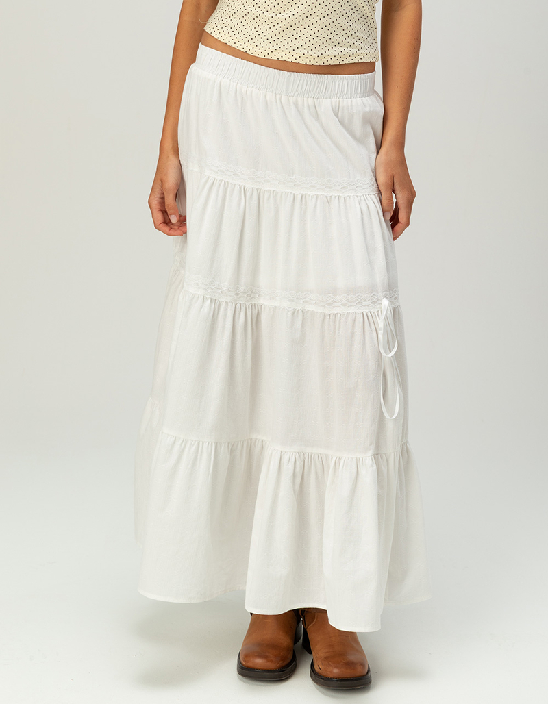 RSQ Womens Mid Rise Tiered Midi Skirt image number 1