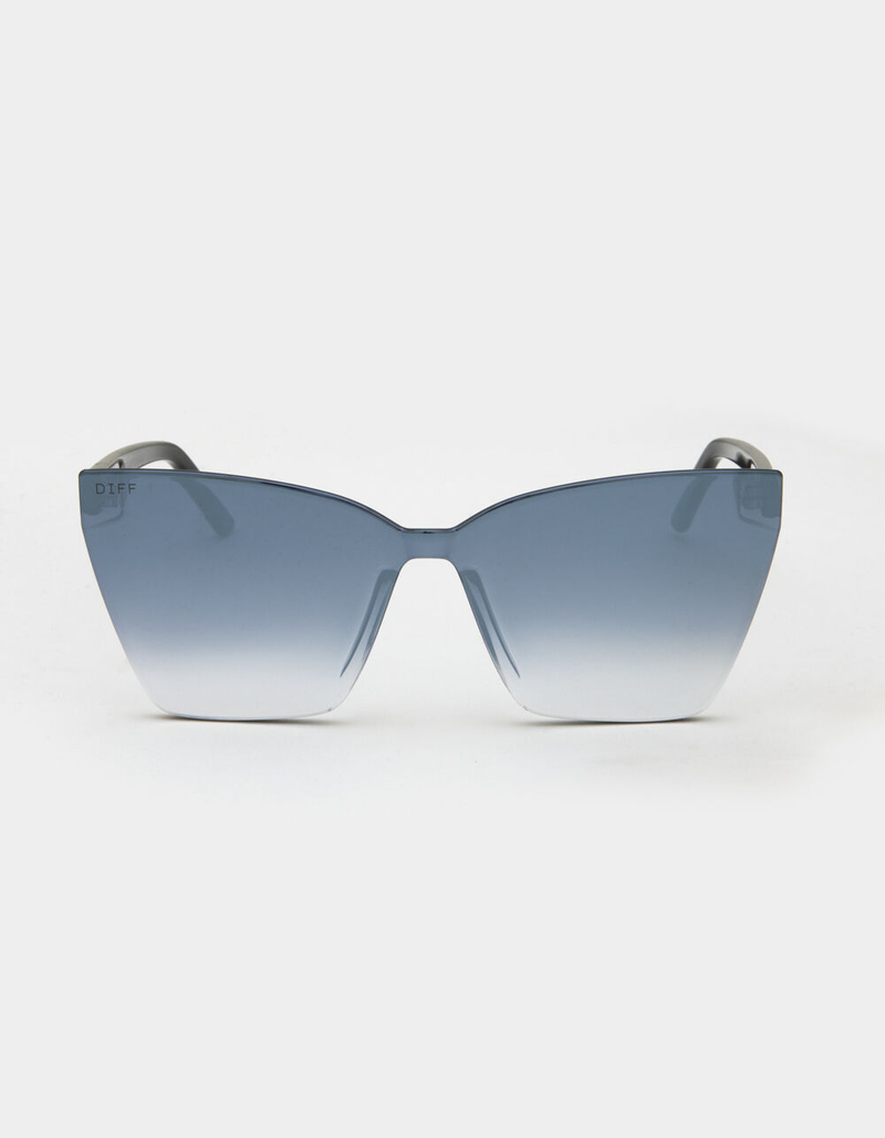 DIFF EYEWEAR Goldie Black & Blue Sunglasses image number 1
