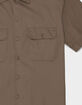 DICKIES Work Mens Button Up Shirt - MUSHROOM
