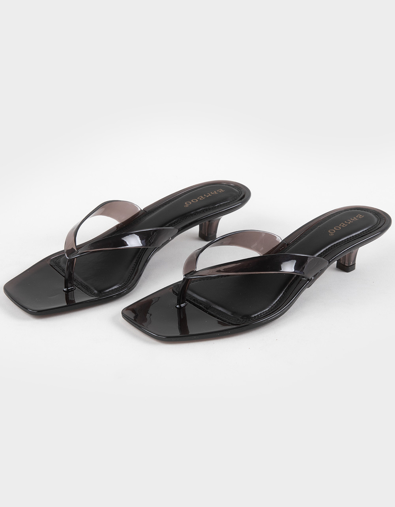BAMBOO Stacy Womens Jelly Kitten Heels image number 1