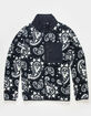 RSQ Mens Printed Polar Fleece Zip-Up Jacket image number 2