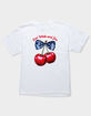 CHERRIES Red, White, and You Unisex Kids Tee image number 1