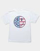 SMILE Americana Flag Unisex Kids Tee image number 1