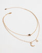FULL TILT Dainty Star & Moon Layered Necklace image number 1