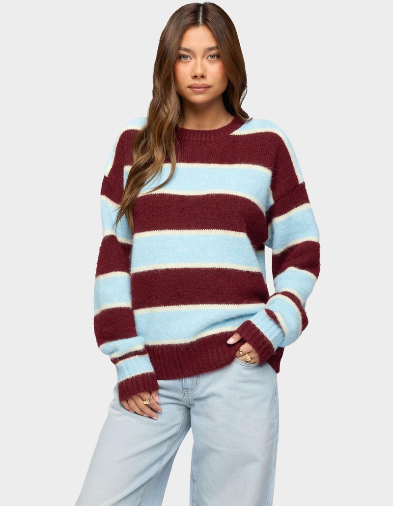 EDIKTED Conrad Striped Sweater image number 0