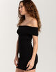 RSQ Womens Off The Shoulder Rib Bodycon Dress image number 3