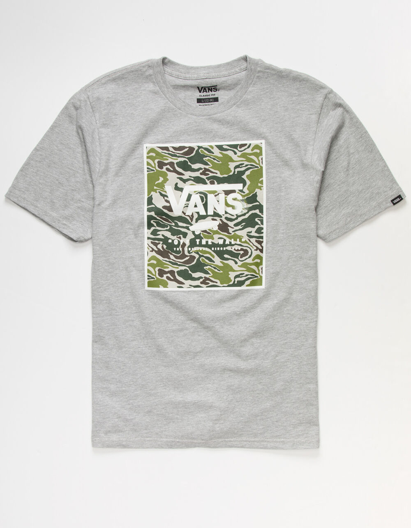 VANS Print Box Camo Boys T-Shirt image number 1