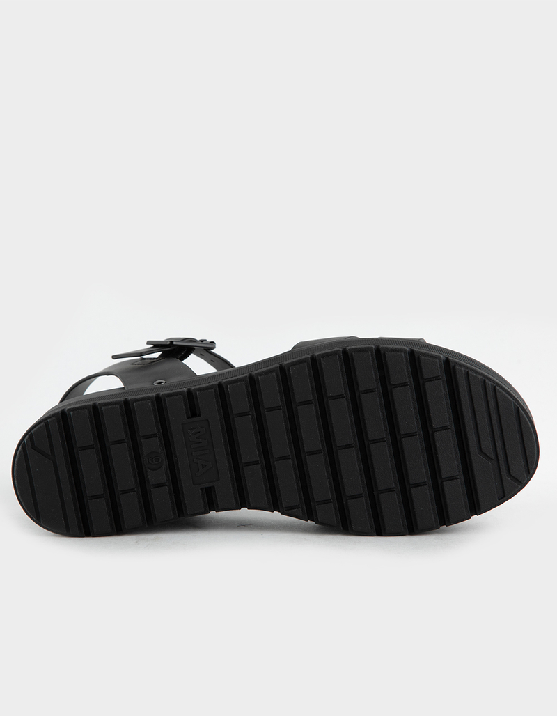 MIA Maya Womens Platform Sandals - BLACK