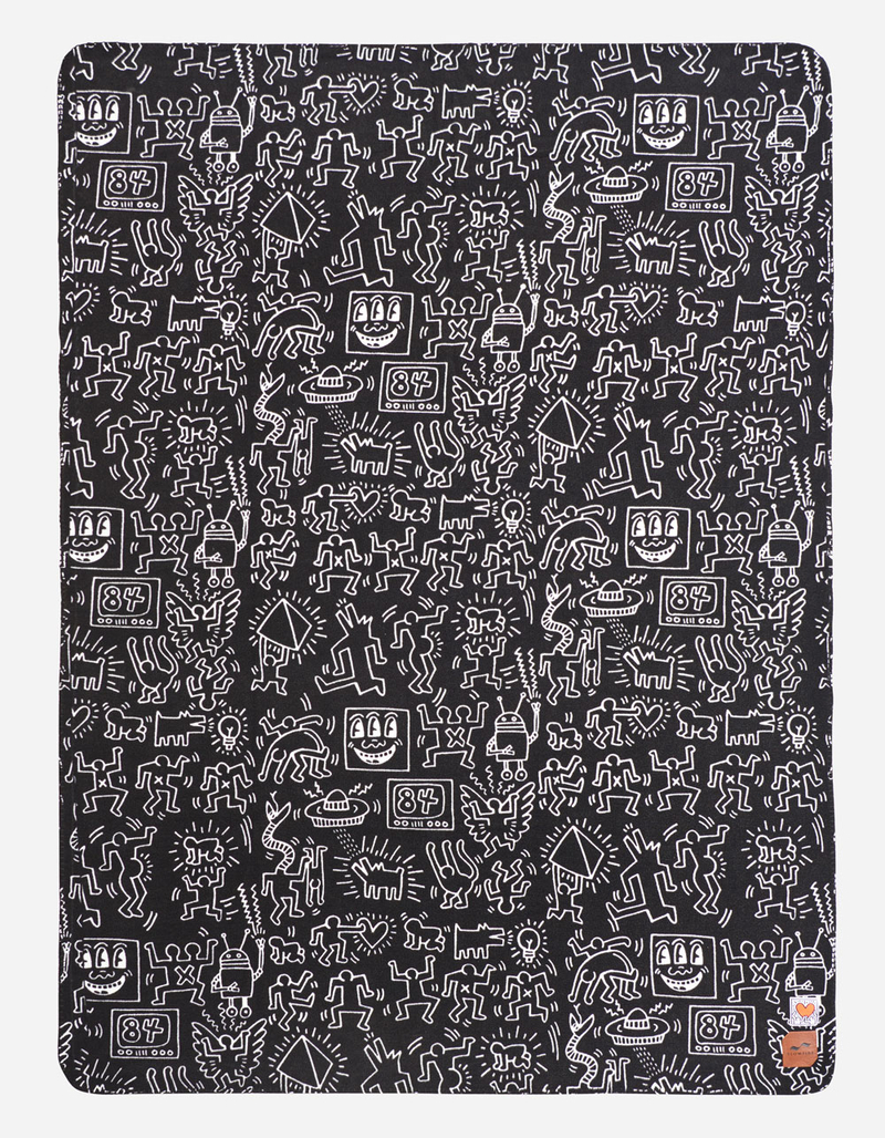 SLOWTIDE Keith Haring 84 Fleece Blanket image number 0