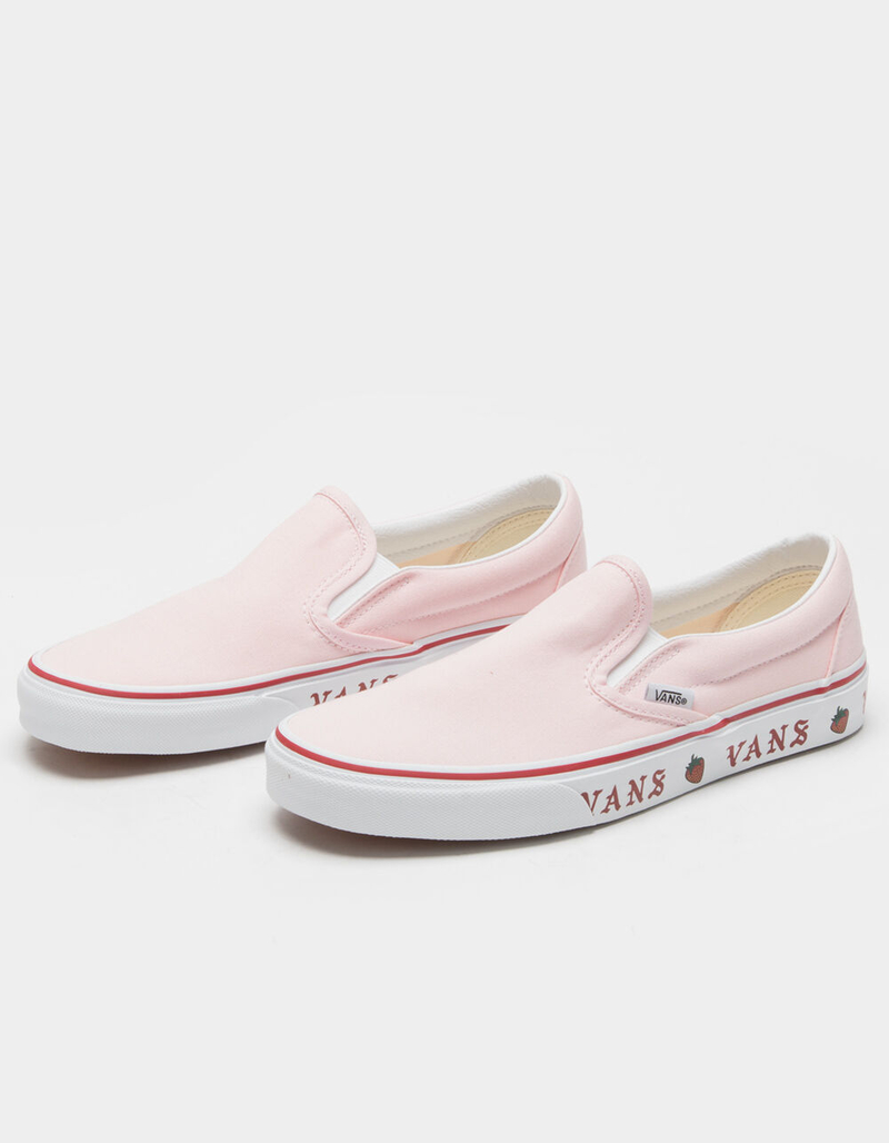 VANS Strawberry Sidewall Classic Womens Slip-On Shoes image number 0