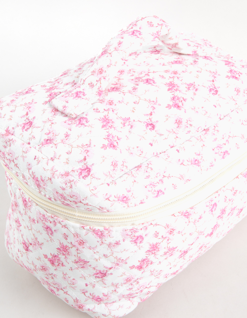 TILLYS Quilted Floral Cosmetic Bag image number 2